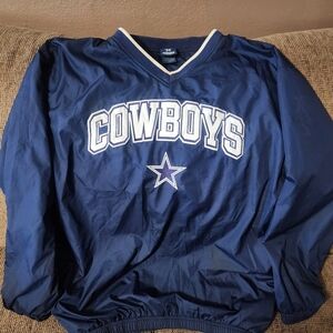 Men's Vantage 90"s Dallas Cowboys Pullover Jacket Sz.Lg #DMMW637